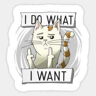 I Do What I Want Sticker